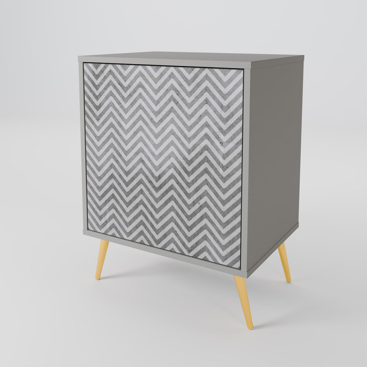 CONCRETE ZIG ZAG Aparador de 1 Puerta