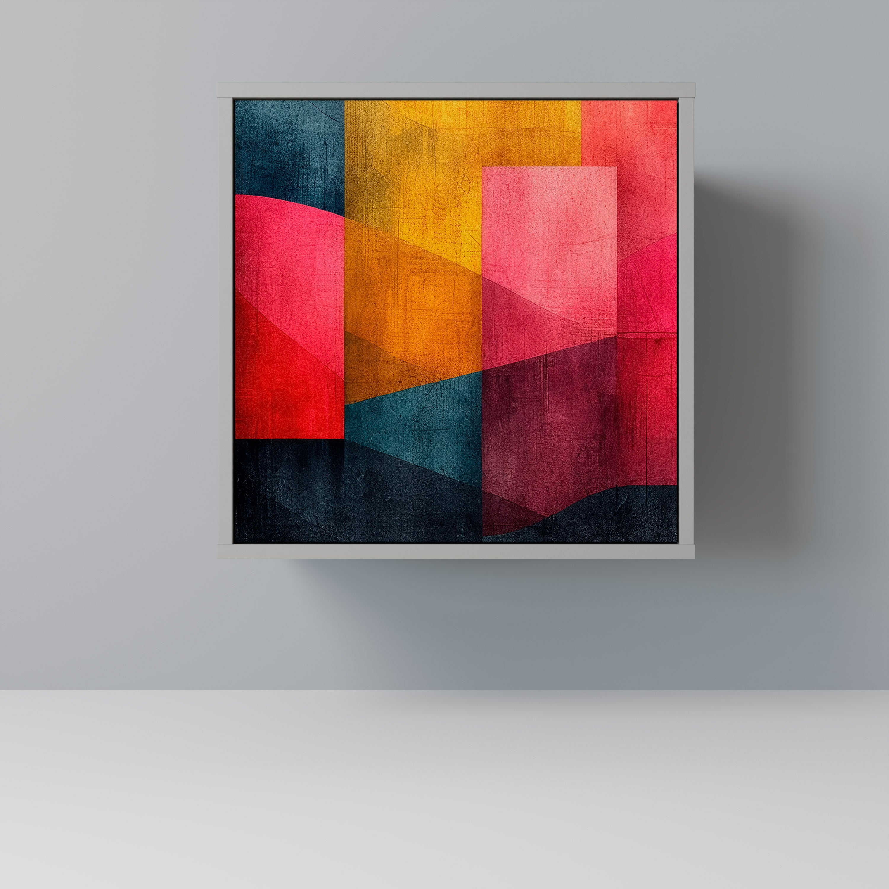 Aparador COLORFUL SOUNDS de 1 puerta en acabado gris