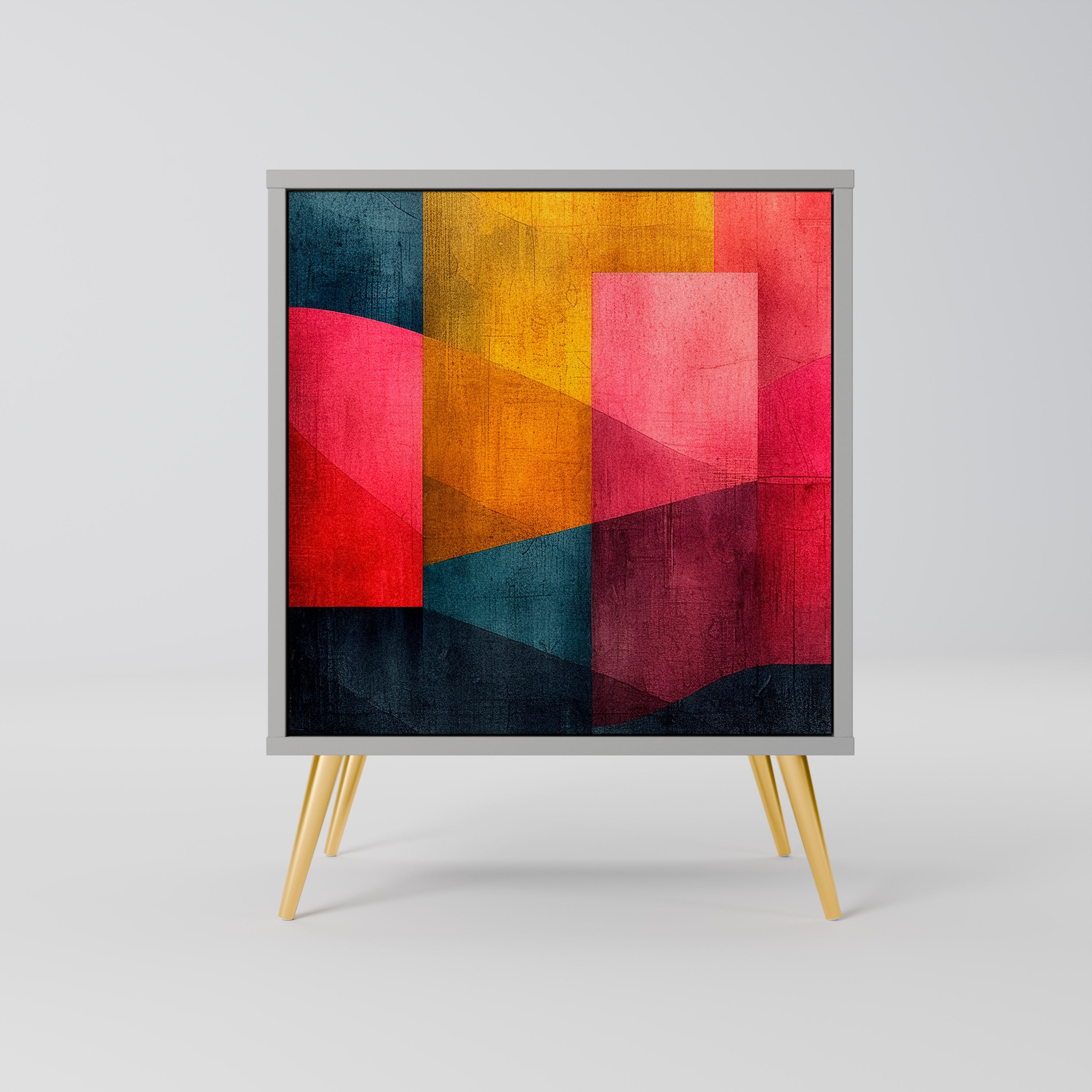 Aparador COLORFUL SOUNDS de 1 puerta en acabado gris