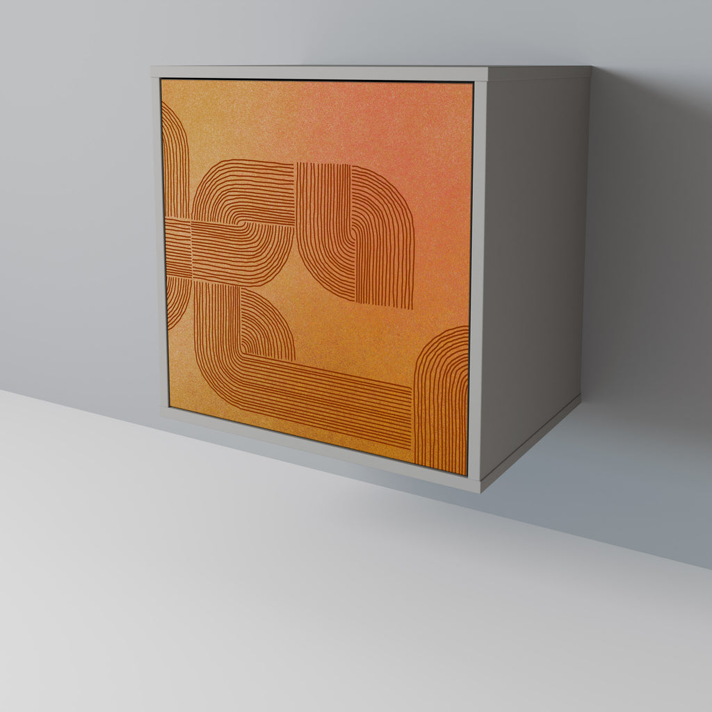 FORTALECIENDO LA RELACIÓN Aparador de 1 puerta en acabado gris