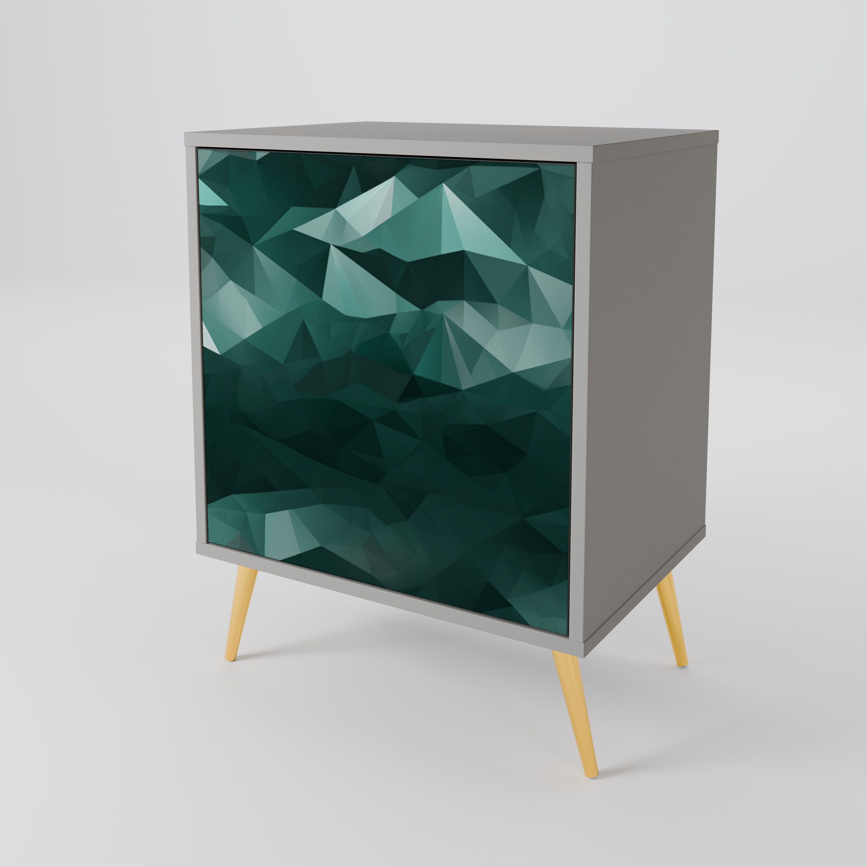 POLYGONAL FLOATING Aparador de 1 Puerta