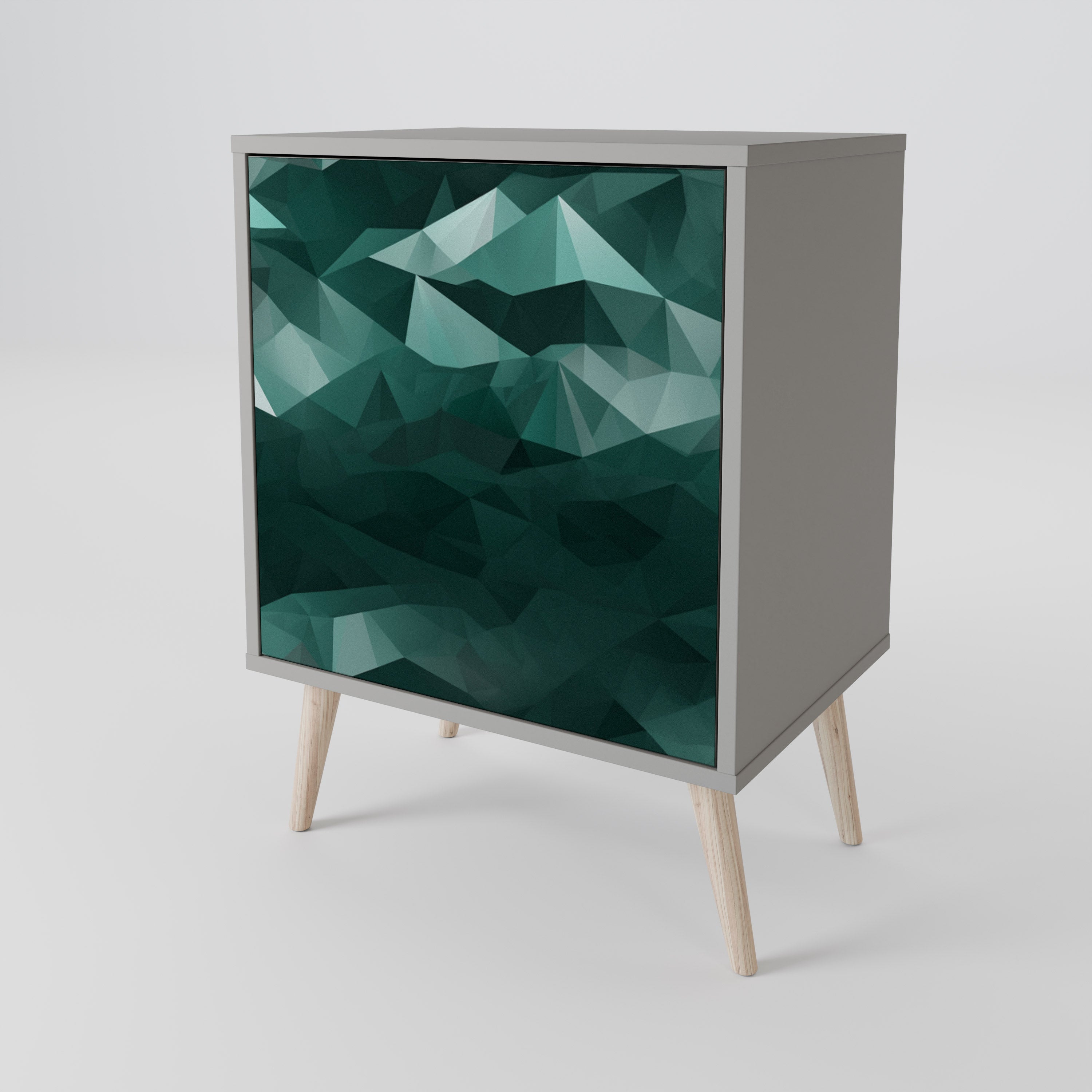 POLYGONAL FLOATING Aparador de 1 Puerta