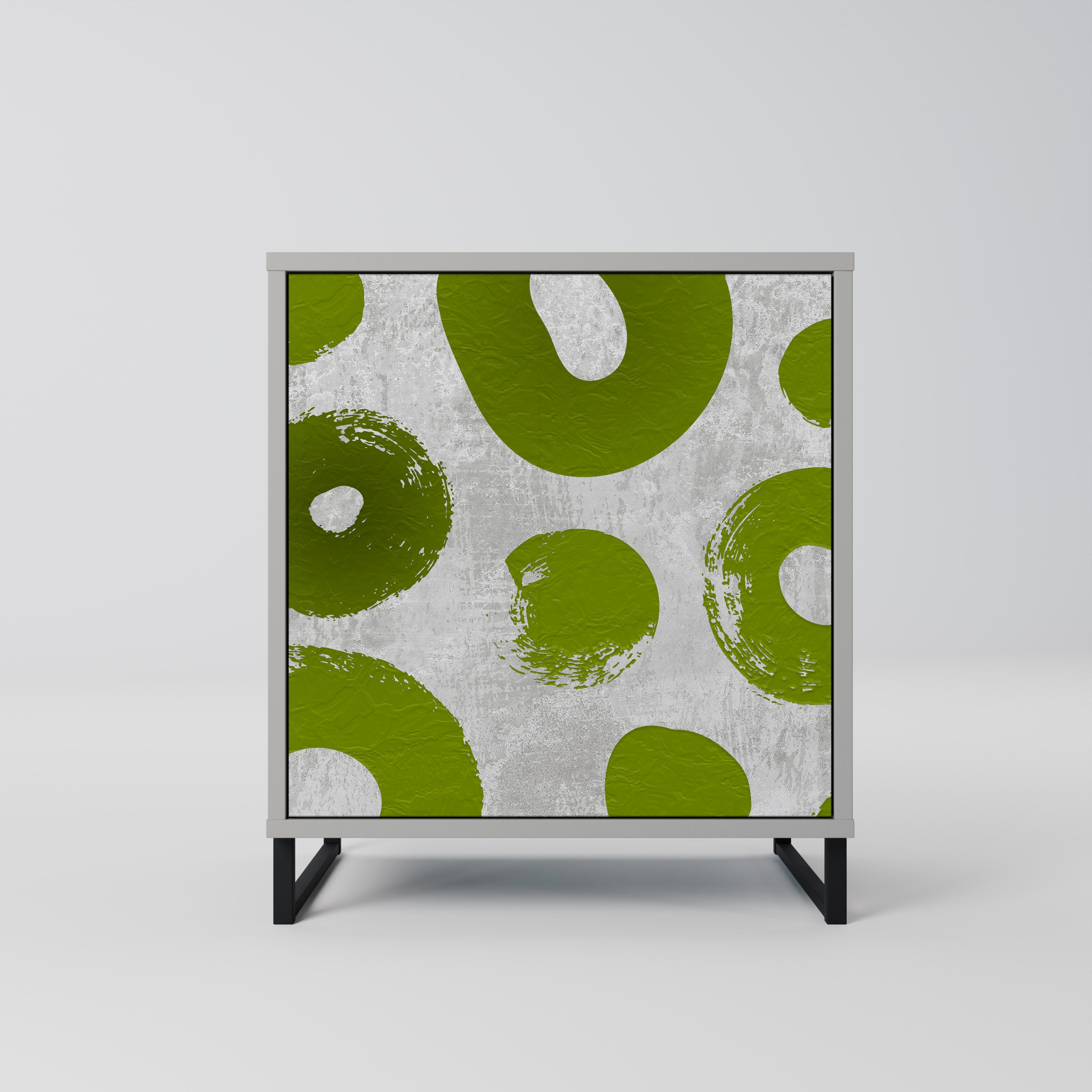 Aparador GREEN RHAPSODY de 1 puerta en acabado gris