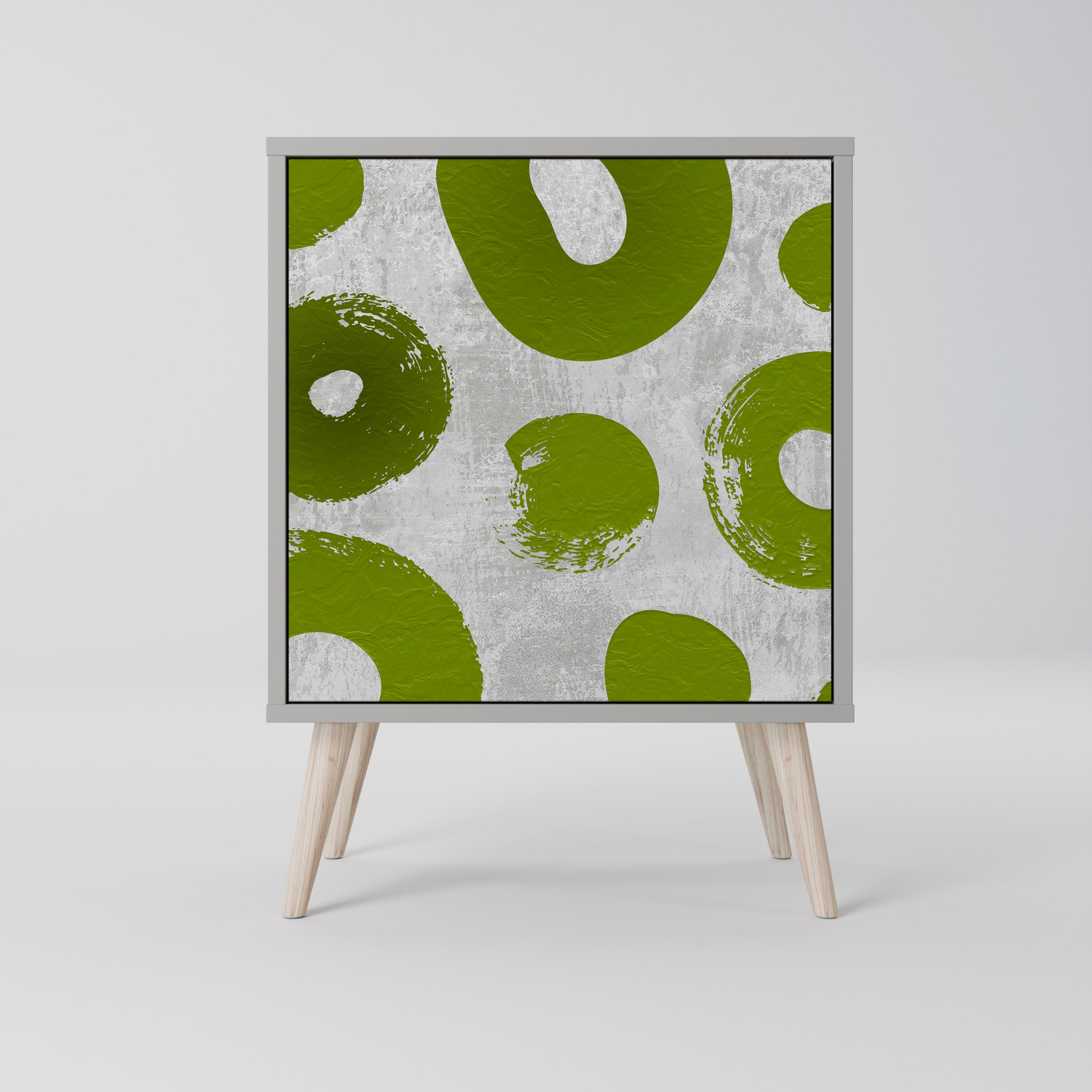 Aparador GREEN RHAPSODY de 1 puerta en acabado gris