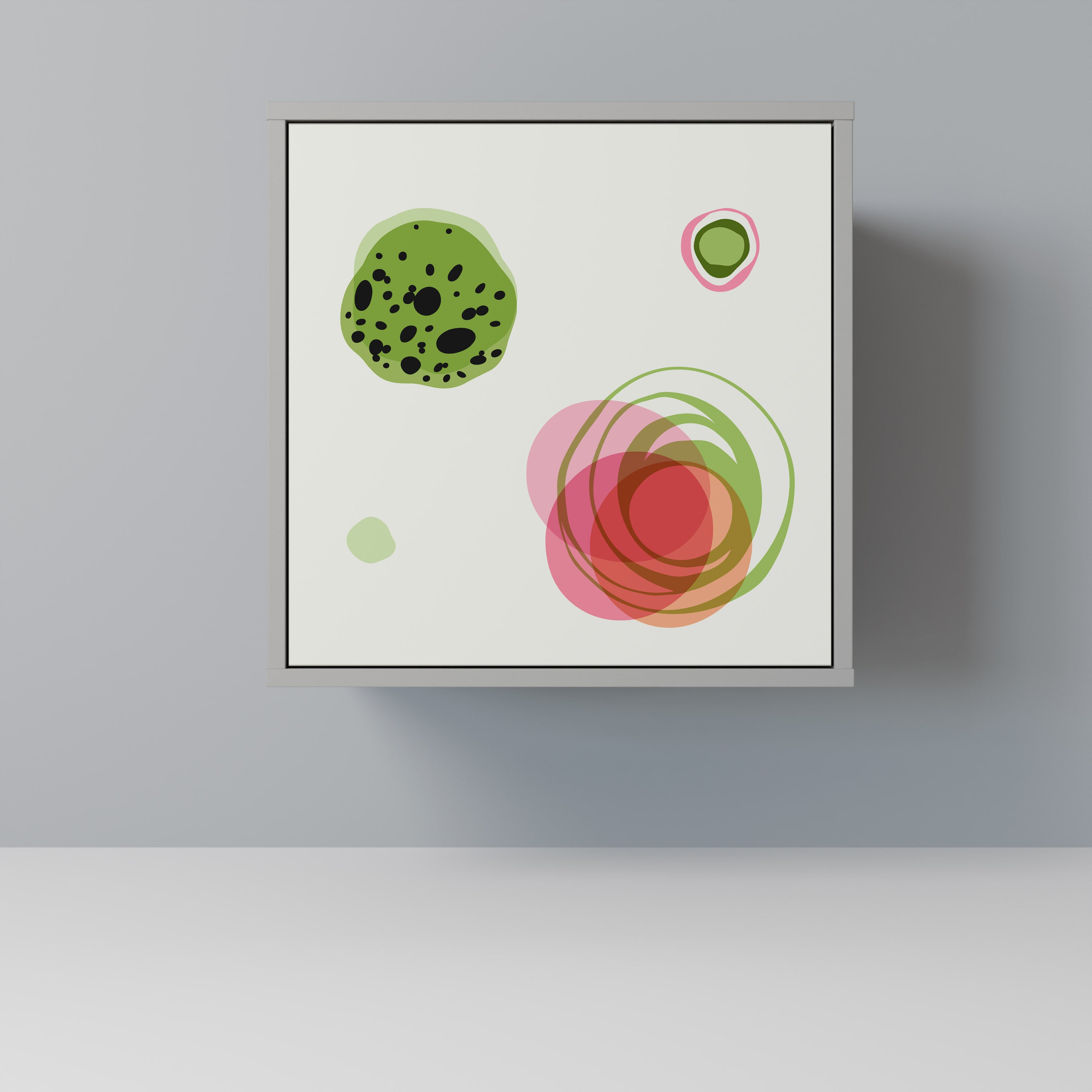 Aparador COLORFUL COSMOS de 1 puerta en acabado gris