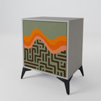 SIMPLE SOLUTIONS 1-Door Sideboard in Grey Finish