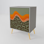 SIMPLE SOLUTIONS 1-Door Sideboard in Grey Finish