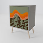 SIMPLE SOLUTIONS 1-Door Sideboard in Grey Finish