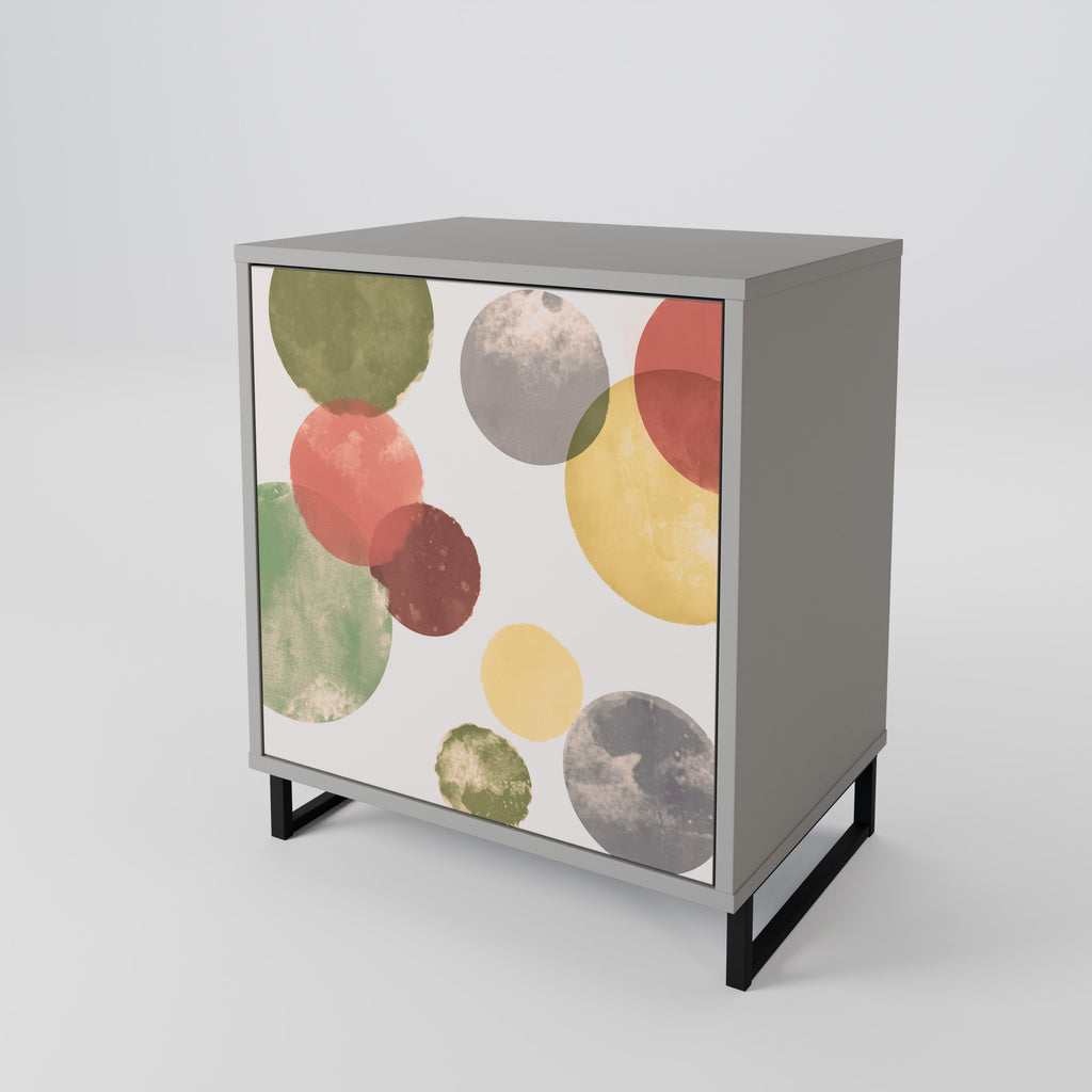 Aparador FLEETING HAPPINESS de 1 puerta en acabado gris