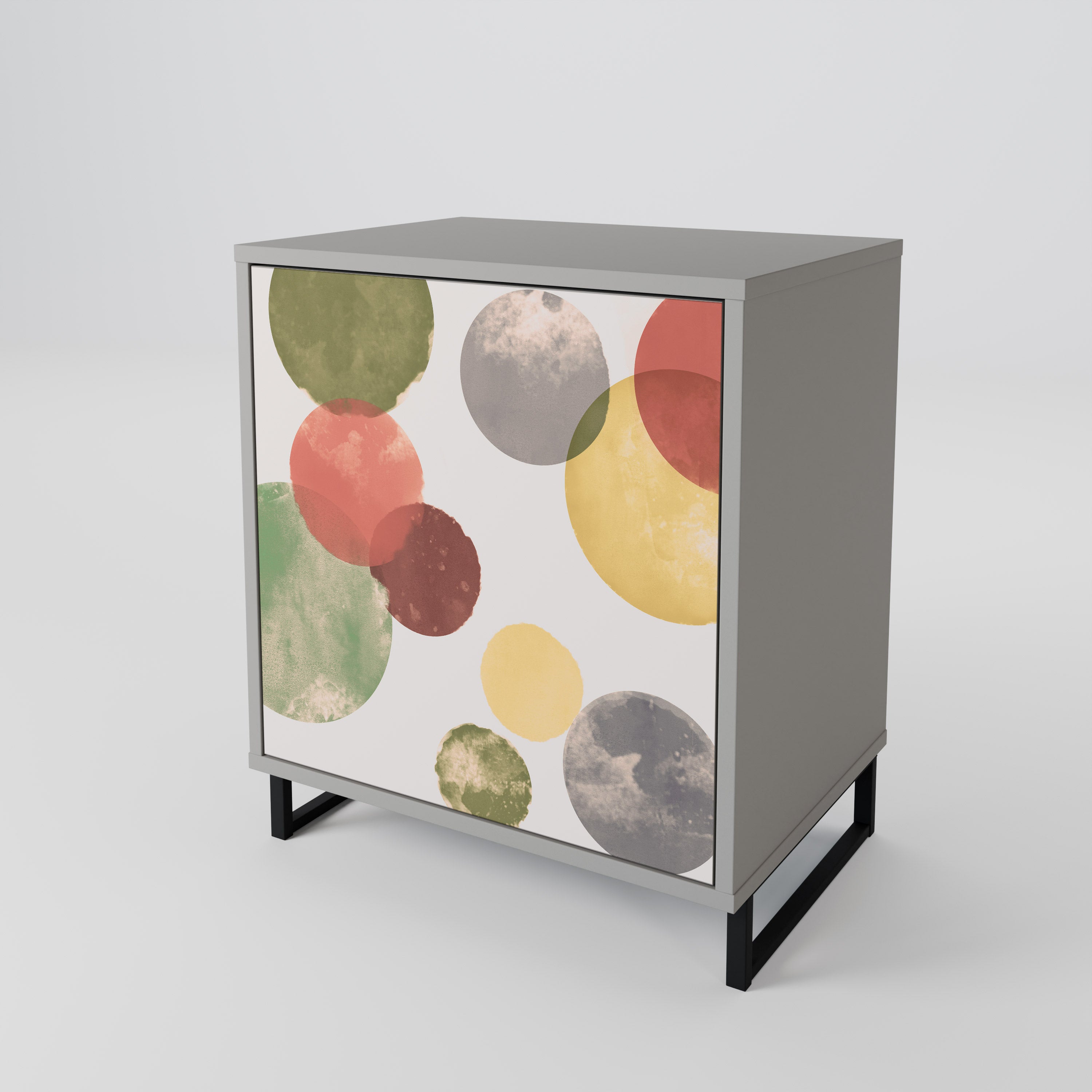 Aparador FLEETING HAPPINESS de 1 puerta en acabado gris