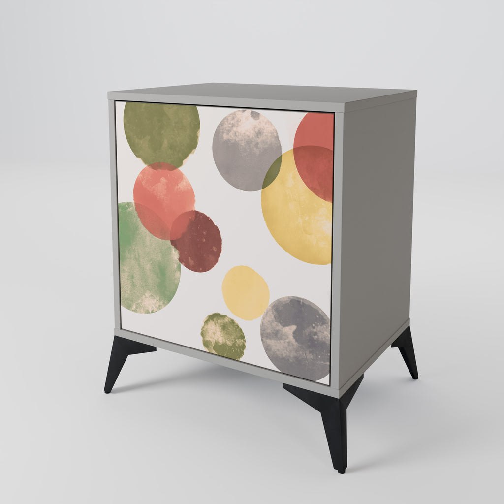 Aparador FLEETING HAPPINESS de 1 puerta en acabado gris