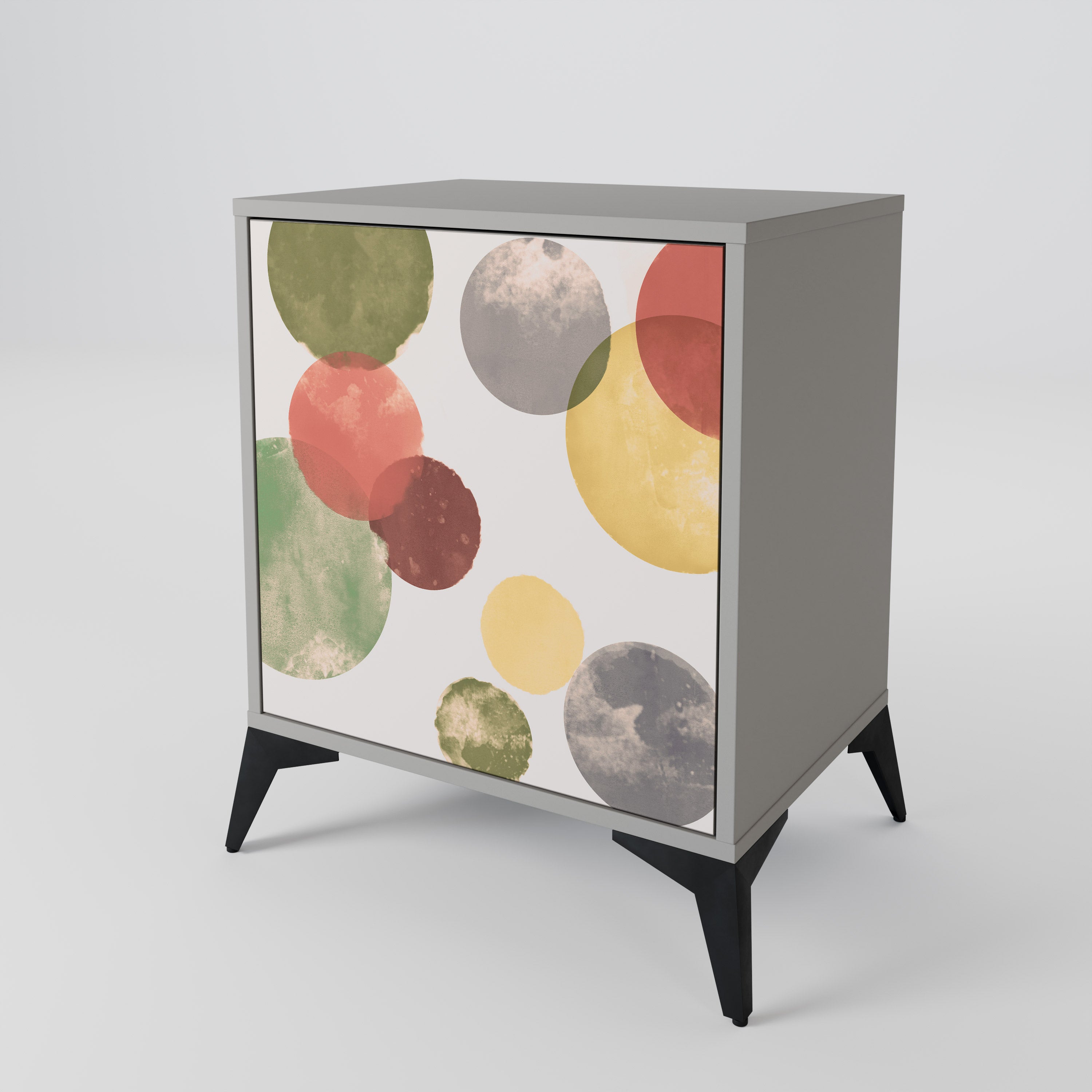 Aparador FLEETING HAPPINESS de 1 puerta en acabado gris