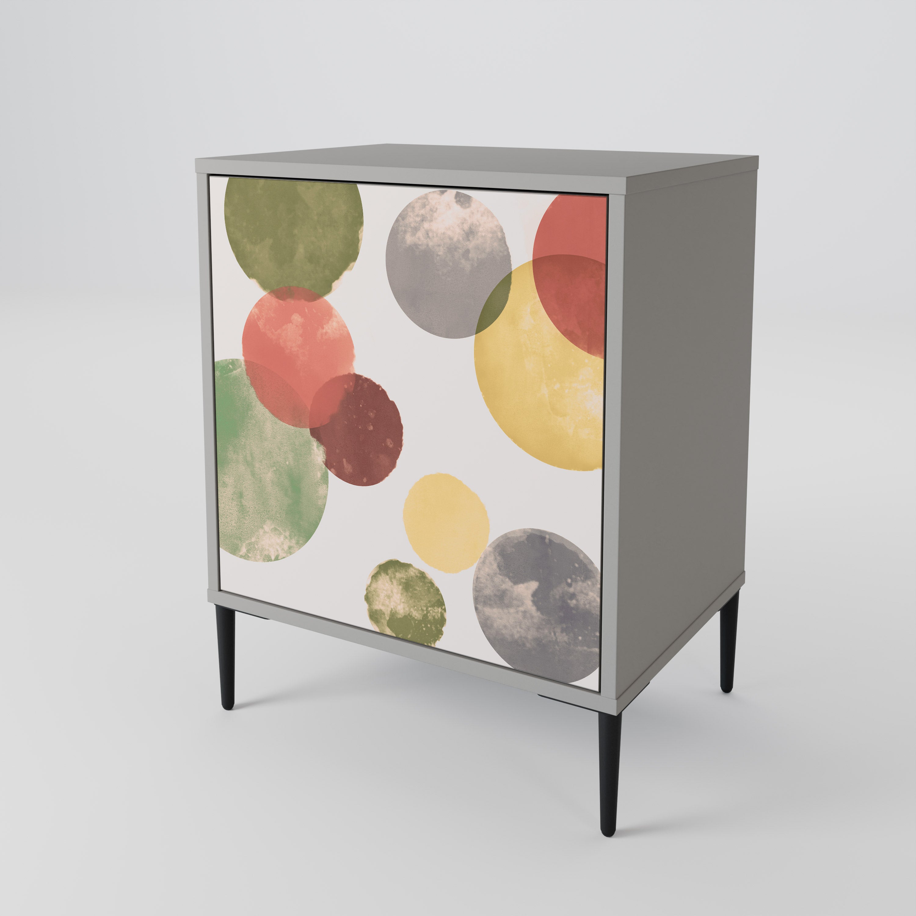 Aparador FLEETING HAPPINESS de 1 puerta en acabado gris