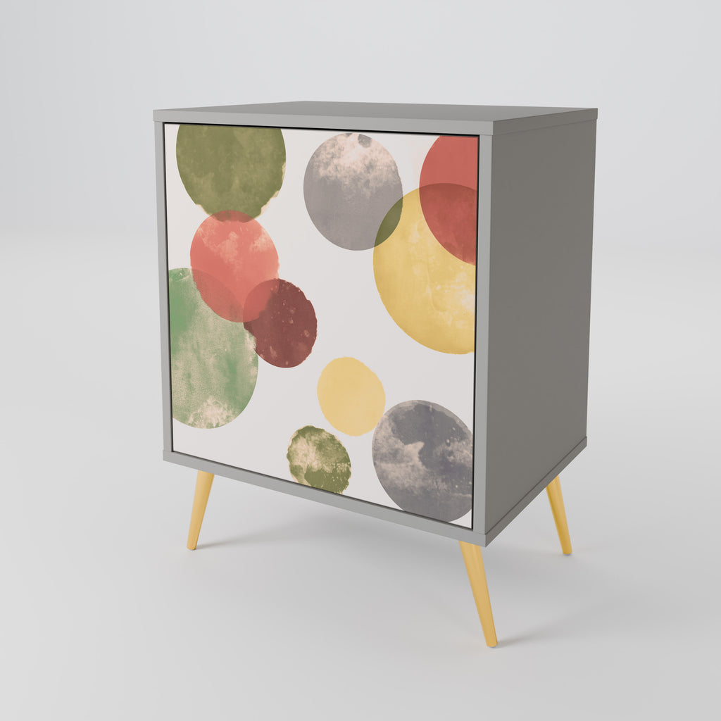 Aparador FLEETING HAPPINESS de 1 puerta en acabado gris