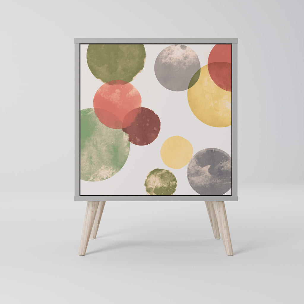 Aparador FLEETING HAPPINESS de 1 puerta en acabado gris