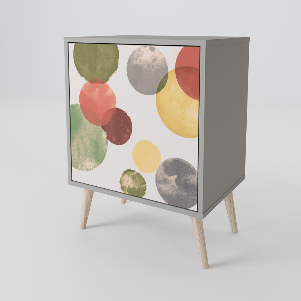 Aparador FLEETING HAPPINESS de 1 puerta en acabado gris