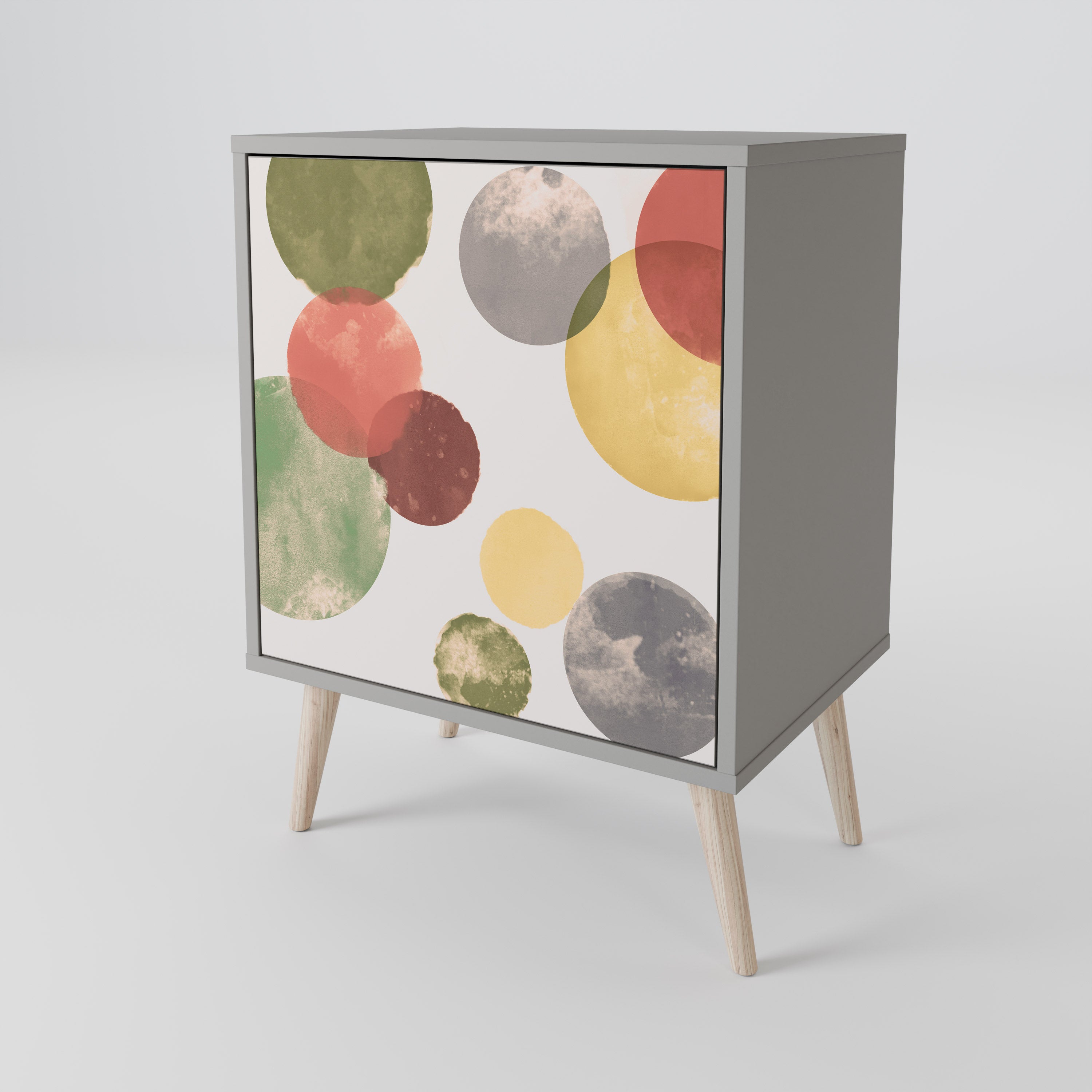 Aparador FLEETING HAPPINESS de 1 puerta en acabado gris