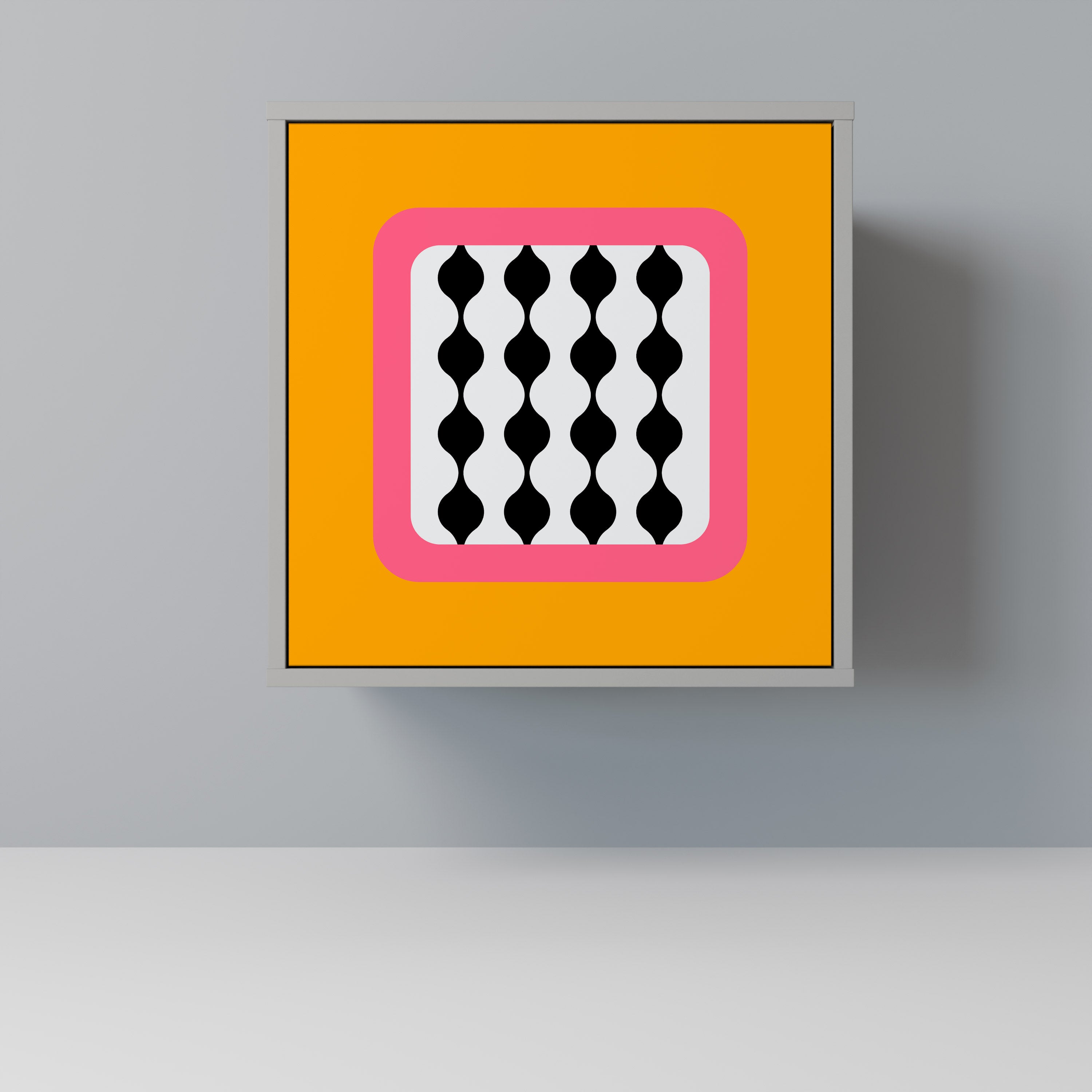 Aparador de 1 puerta LÁGRIMAS EN EL CIELO en acabado gris