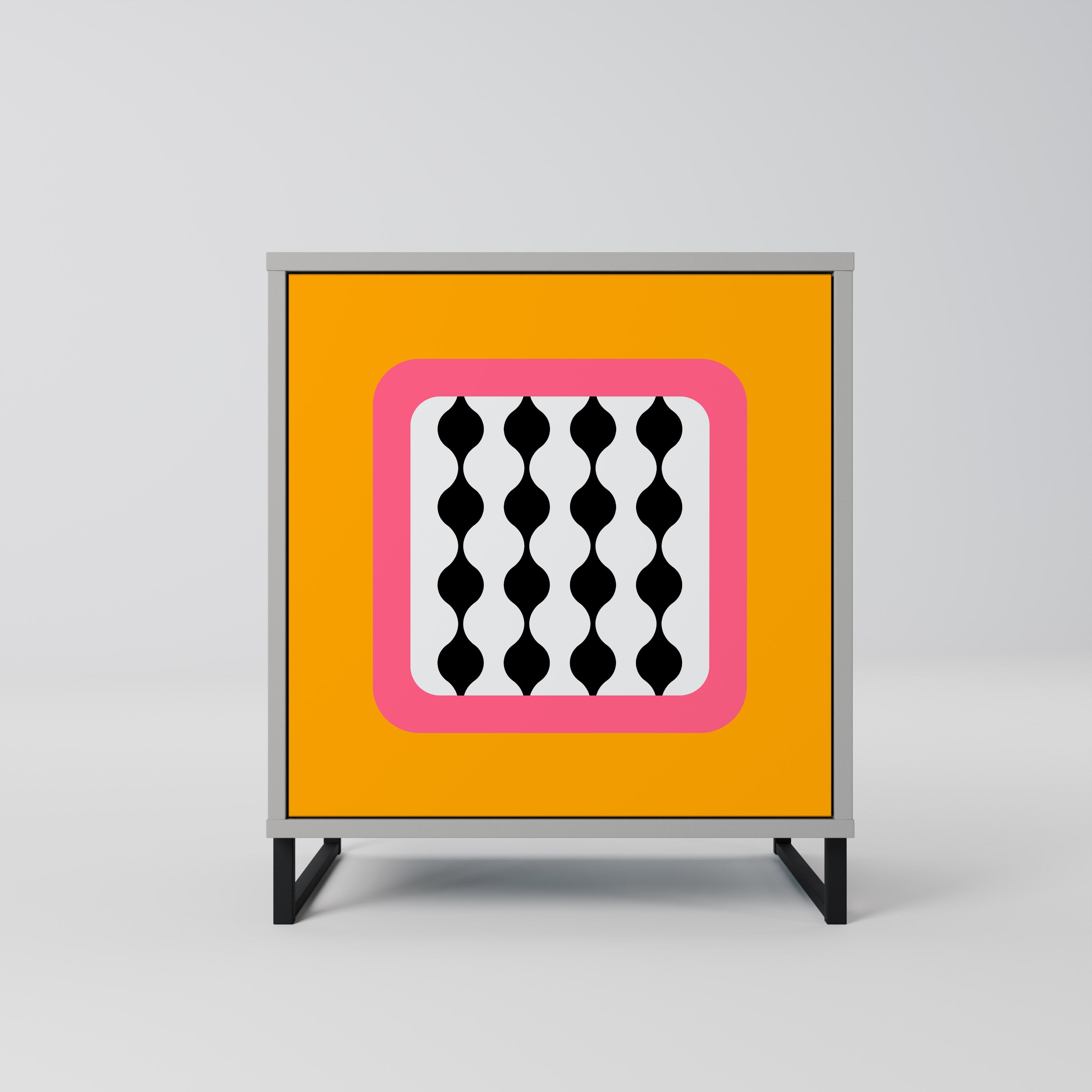 Aparador de 1 puerta LÁGRIMAS EN EL CIELO en acabado gris