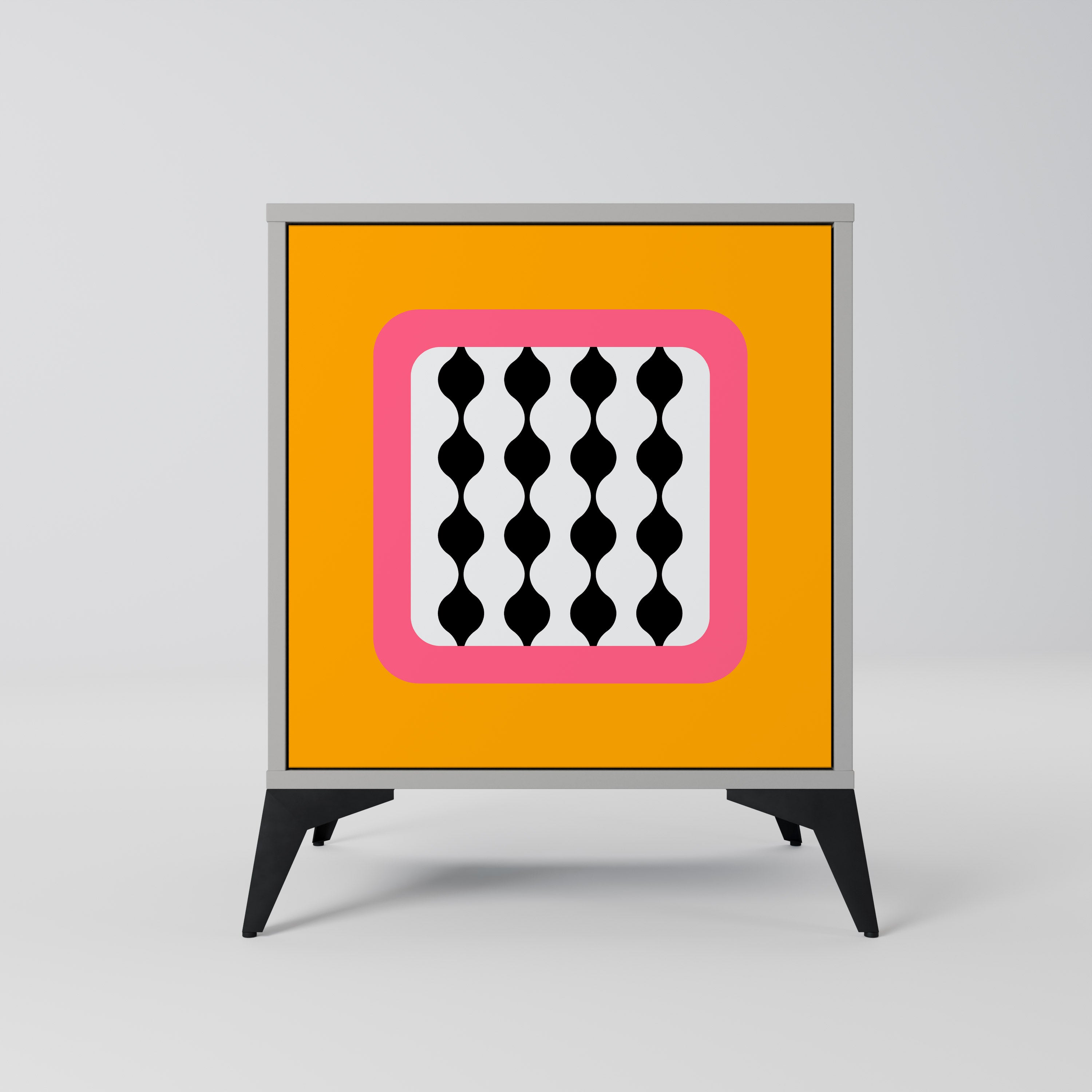 Aparador de 1 puerta LÁGRIMAS EN EL CIELO en acabado gris