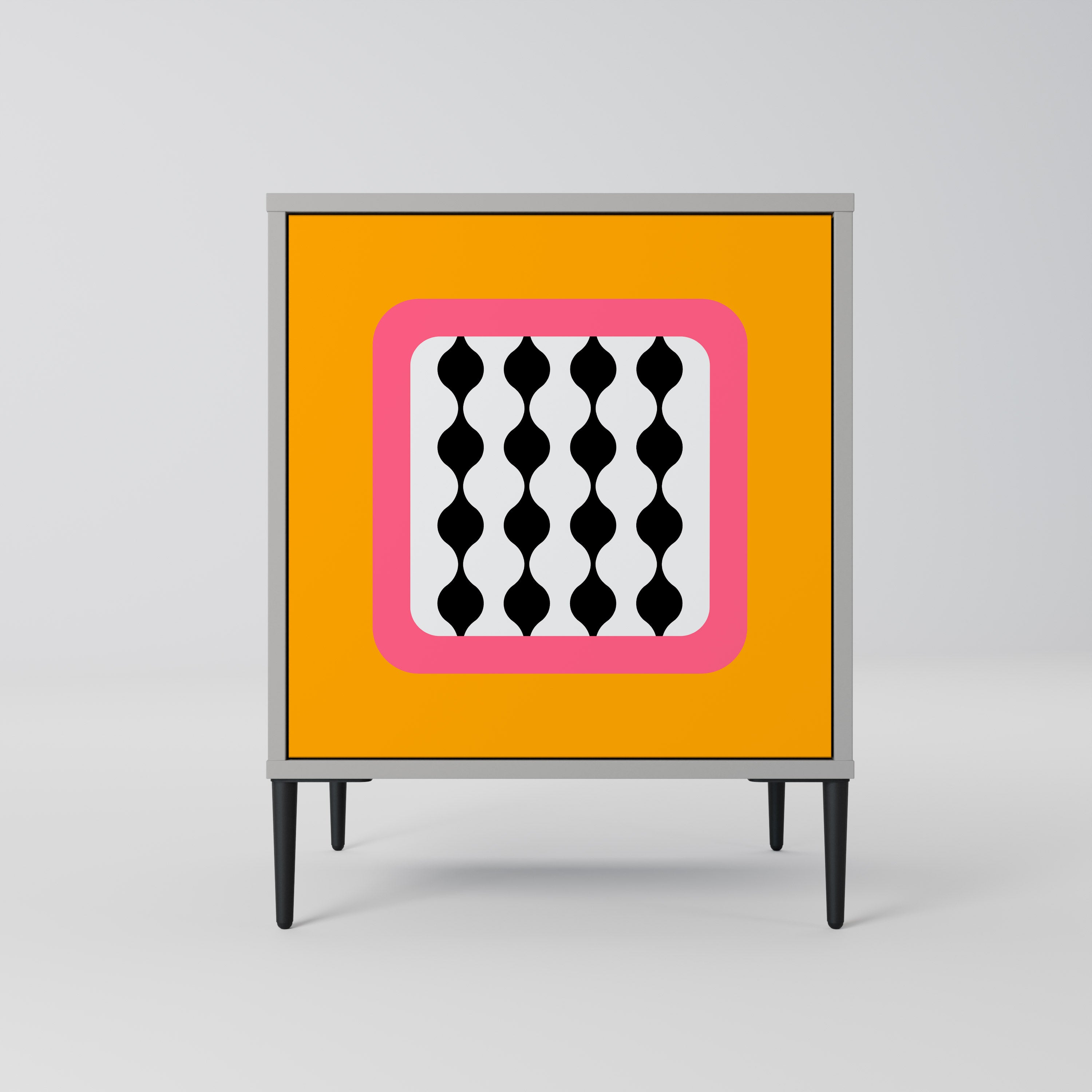 Aparador de 1 puerta LÁGRIMAS EN EL CIELO en acabado gris