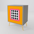 TEARS IN HEAVEN Aparador de 1 Puerta en Acabado Gris