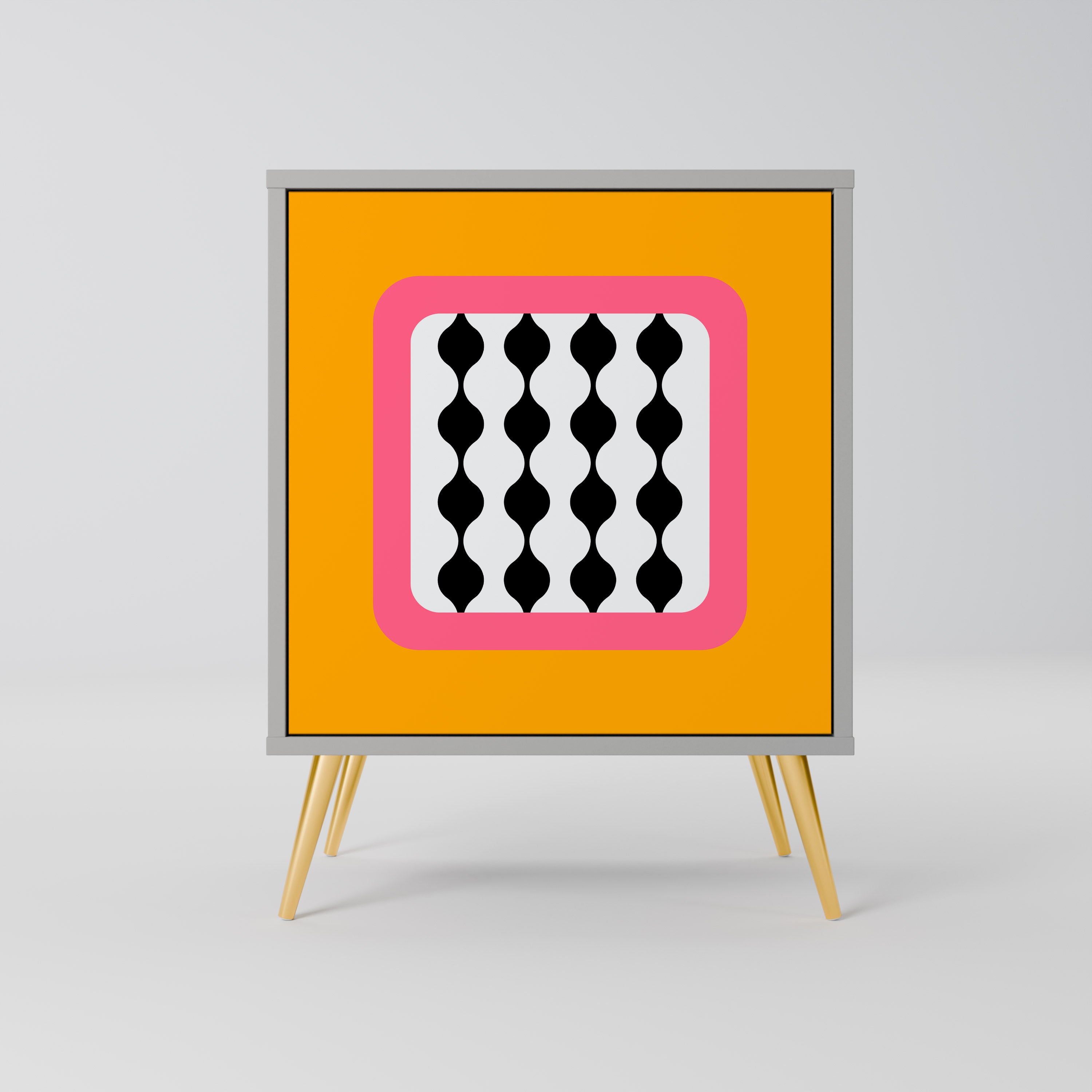 Aparador de 1 puerta LÁGRIMAS EN EL CIELO en acabado gris