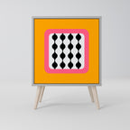 TEARS IN HEAVEN Aparador de 1 Puerta en Acabado Gris