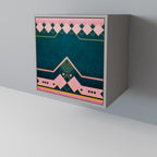 ROYAL COMPOSITION Aparador de 1 Puerta en Acabado Gris