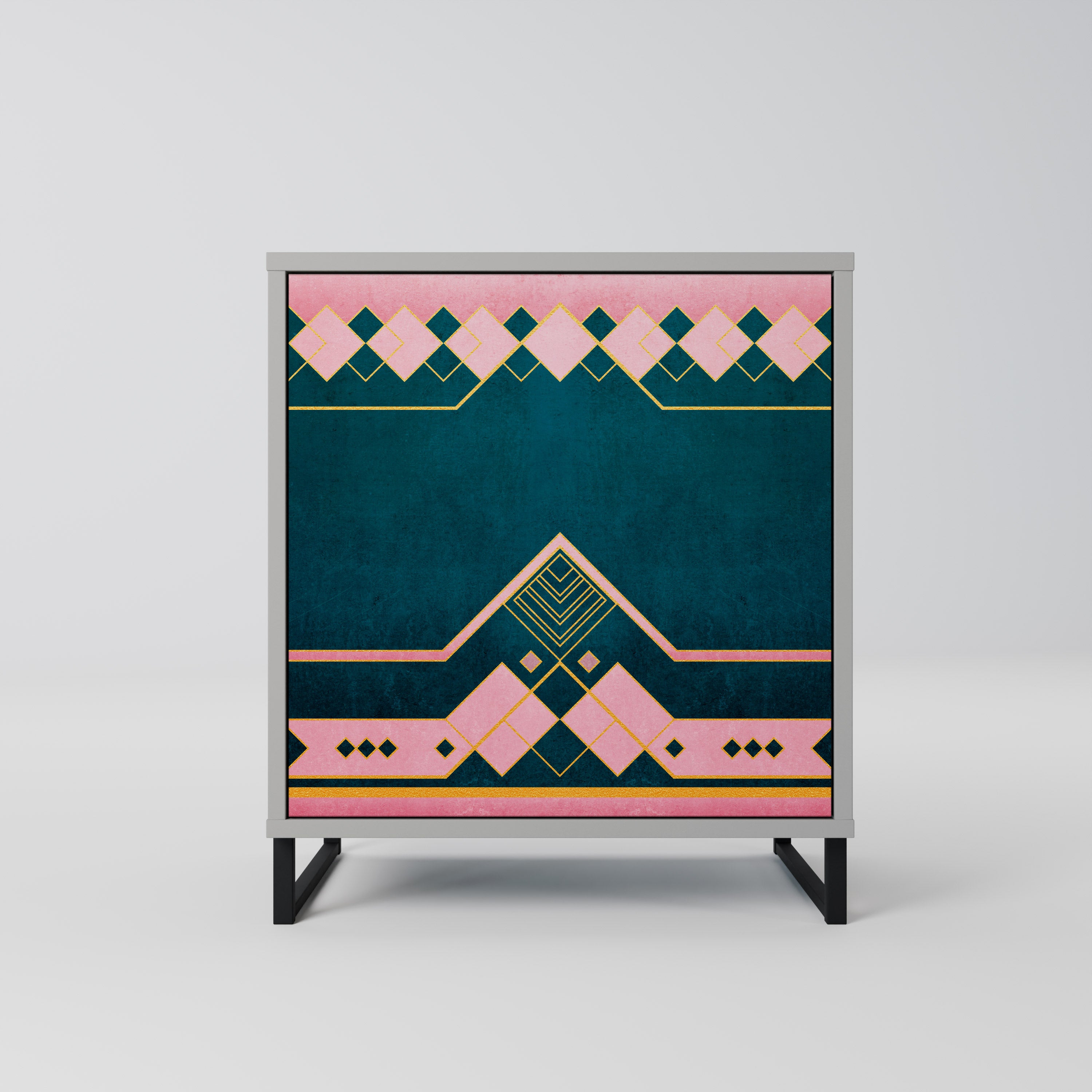 Aparador ROYAL COMPOSITION de 1 puerta en acabado gris