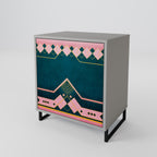 ROYAL COMPOSITION Aparador de 1 Puerta en Acabado Gris