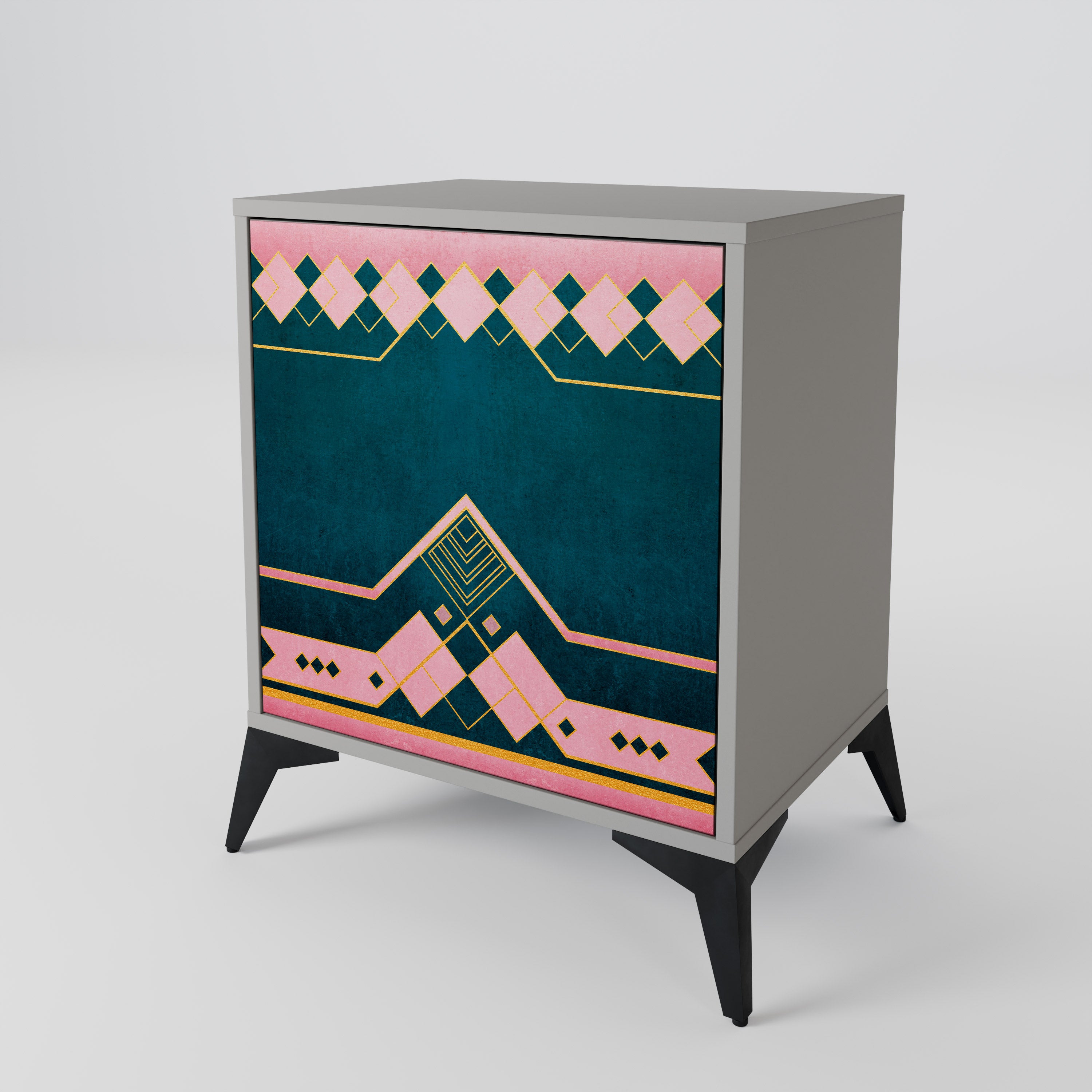 Aparador ROYAL COMPOSITION de 1 puerta en acabado gris