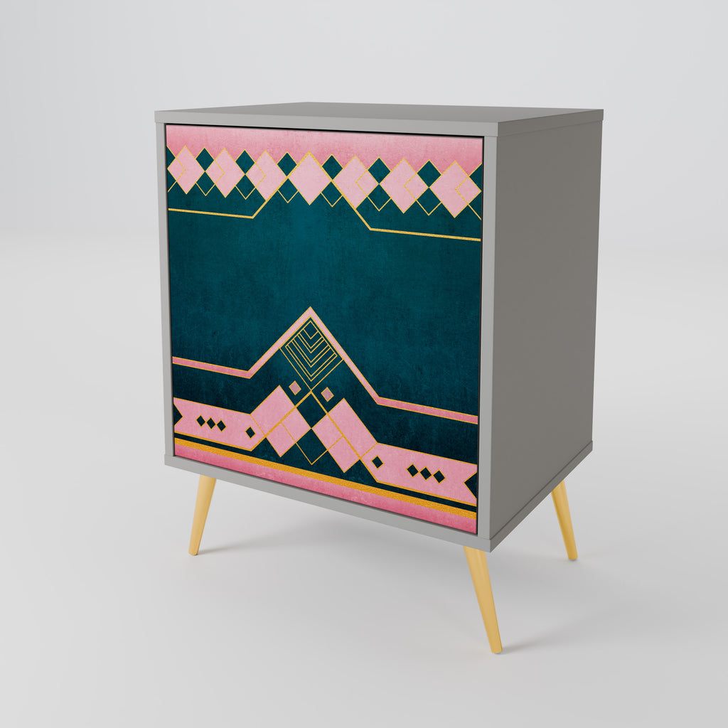 Aparador ROYAL COMPOSITION de 1 puerta en acabado gris