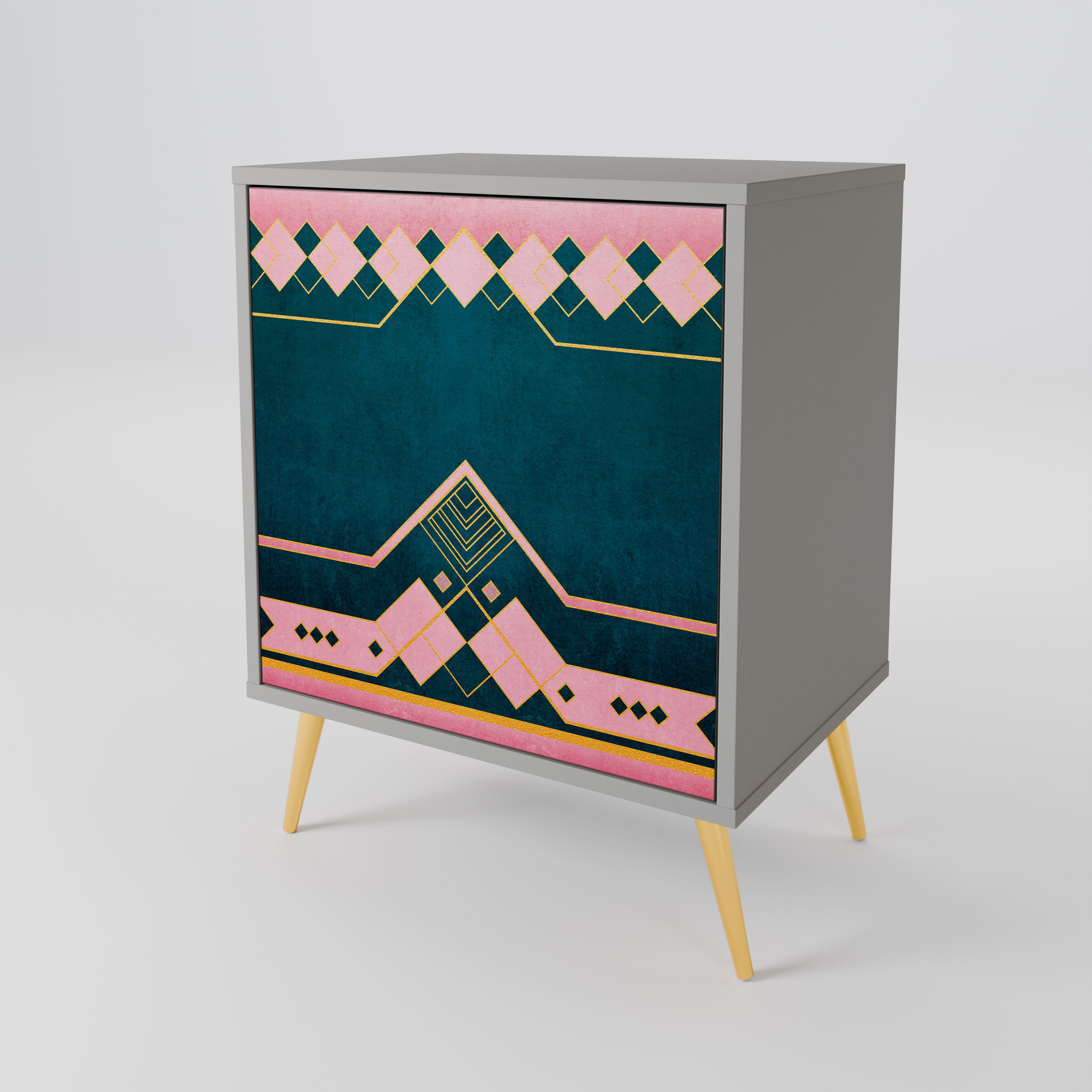 Aparador ROYAL COMPOSITION de 1 puerta en acabado gris