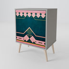 ROYAL COMPOSITION Aparador de 1 Puerta en Acabado Gris