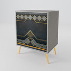 ROYAL ORDINARINESS Aparador de 1 Puerta en Acabado Gris