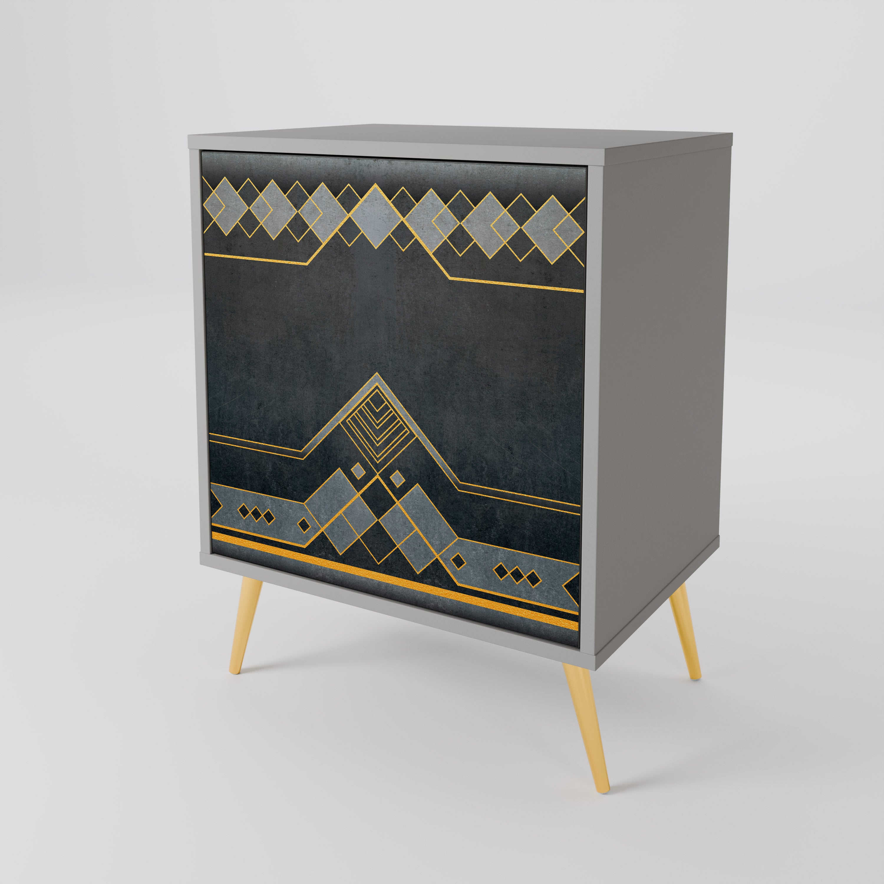 Aparador ROYAL ORDINARINESS de 1 puerta en acabado gris