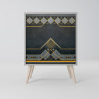 ROYAL ORDINARINESS Aparador de 1 Puerta en Acabado Gris