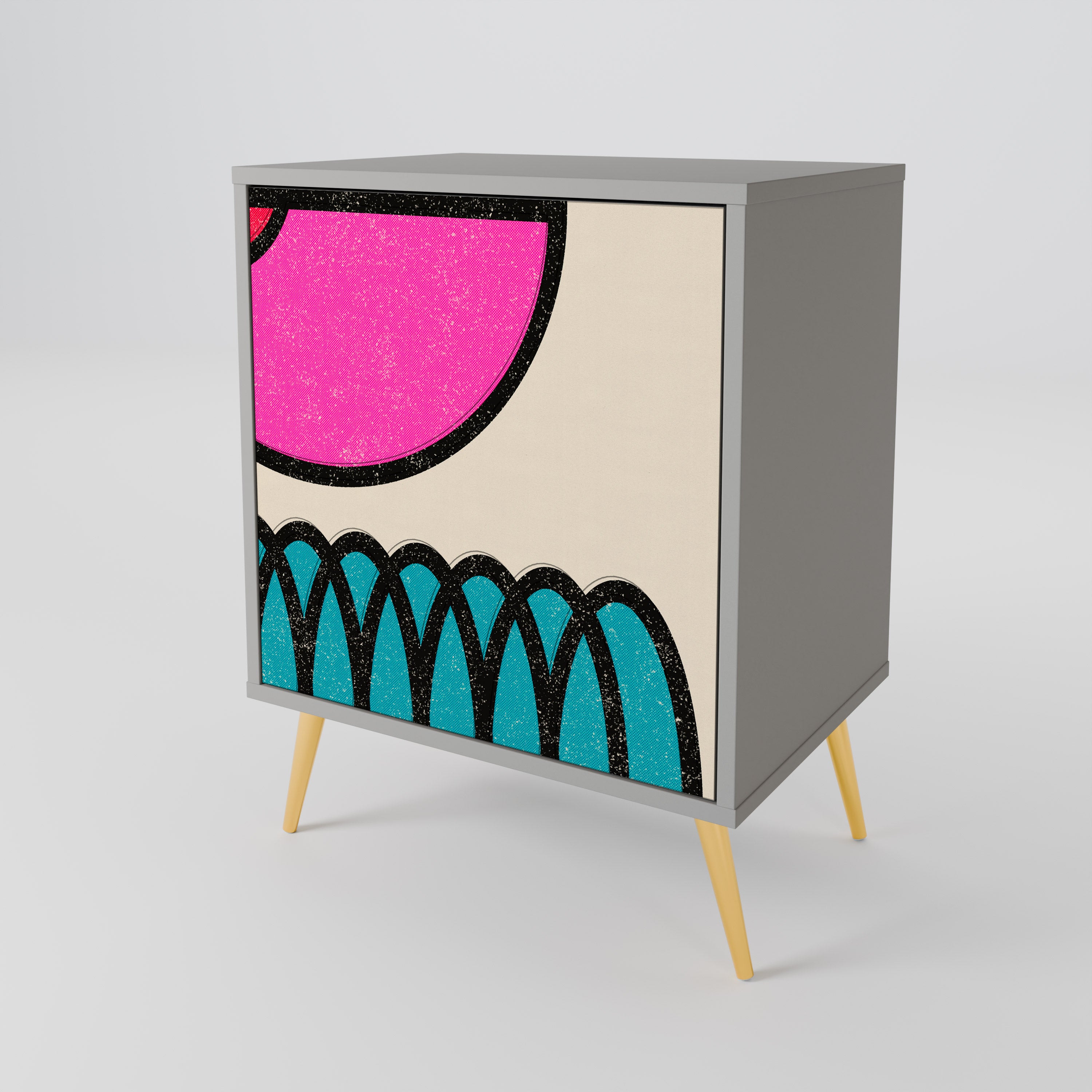GEOMETRIC RHAPSODY 1-Door Sideboard