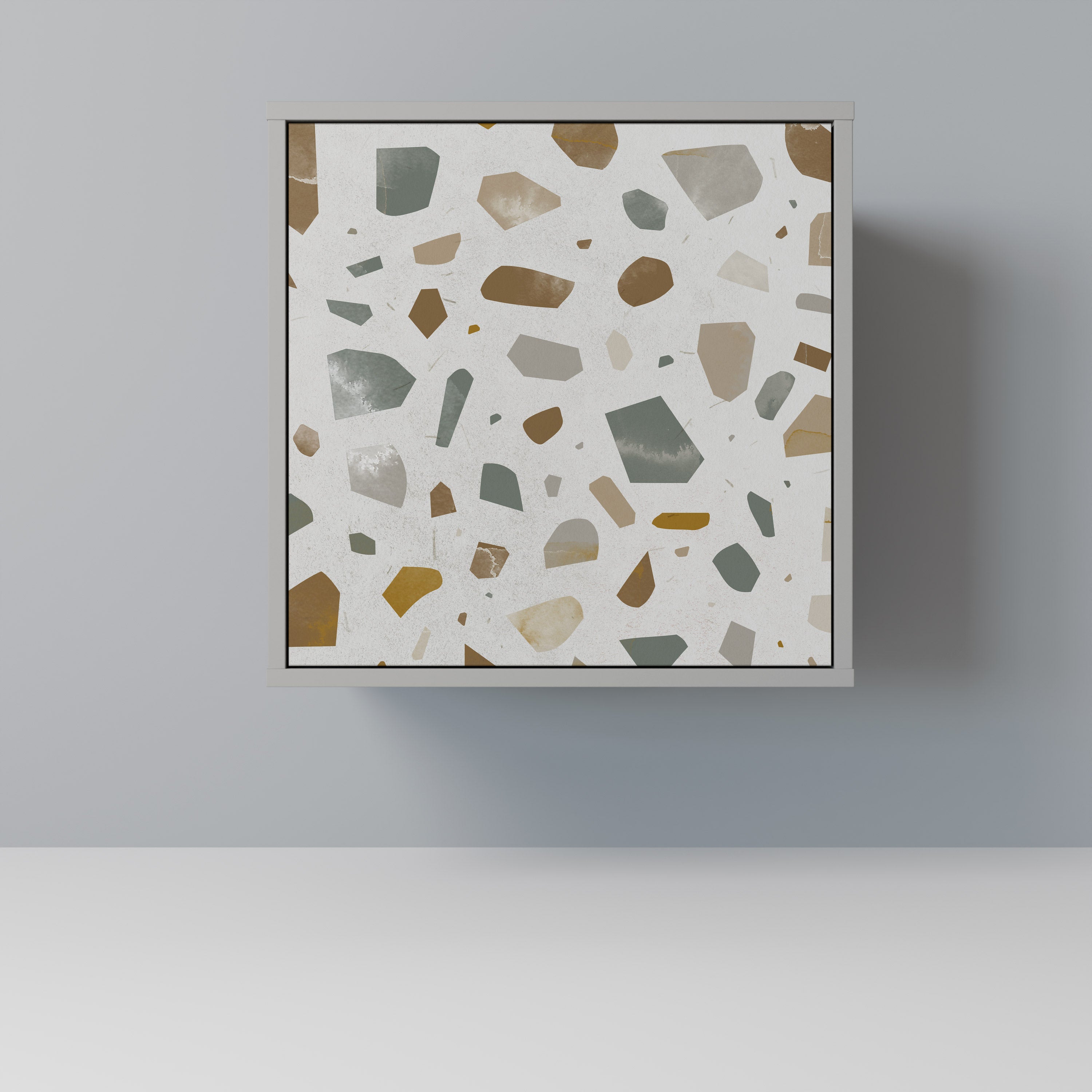 Aparador de 1 puerta PIECES OF TOMORROW en acabado gris