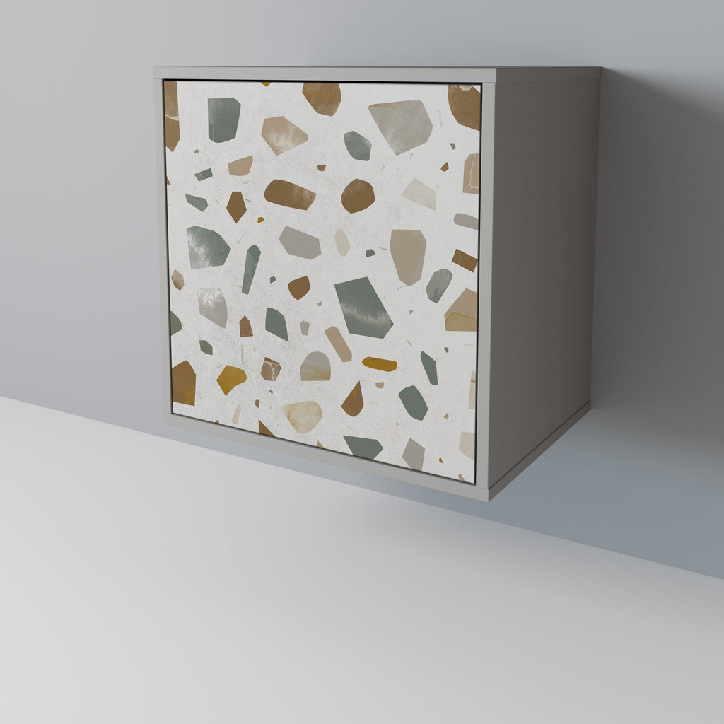 Aparador de 1 puerta PIECES OF TOMORROW en acabado gris