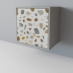 PIECES OF TOMORROW Aparador de 1 Puerta en Acabado Gris