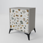 PIECES OF TOMORROW Aparador de 1 Puerta en Acabado Gris