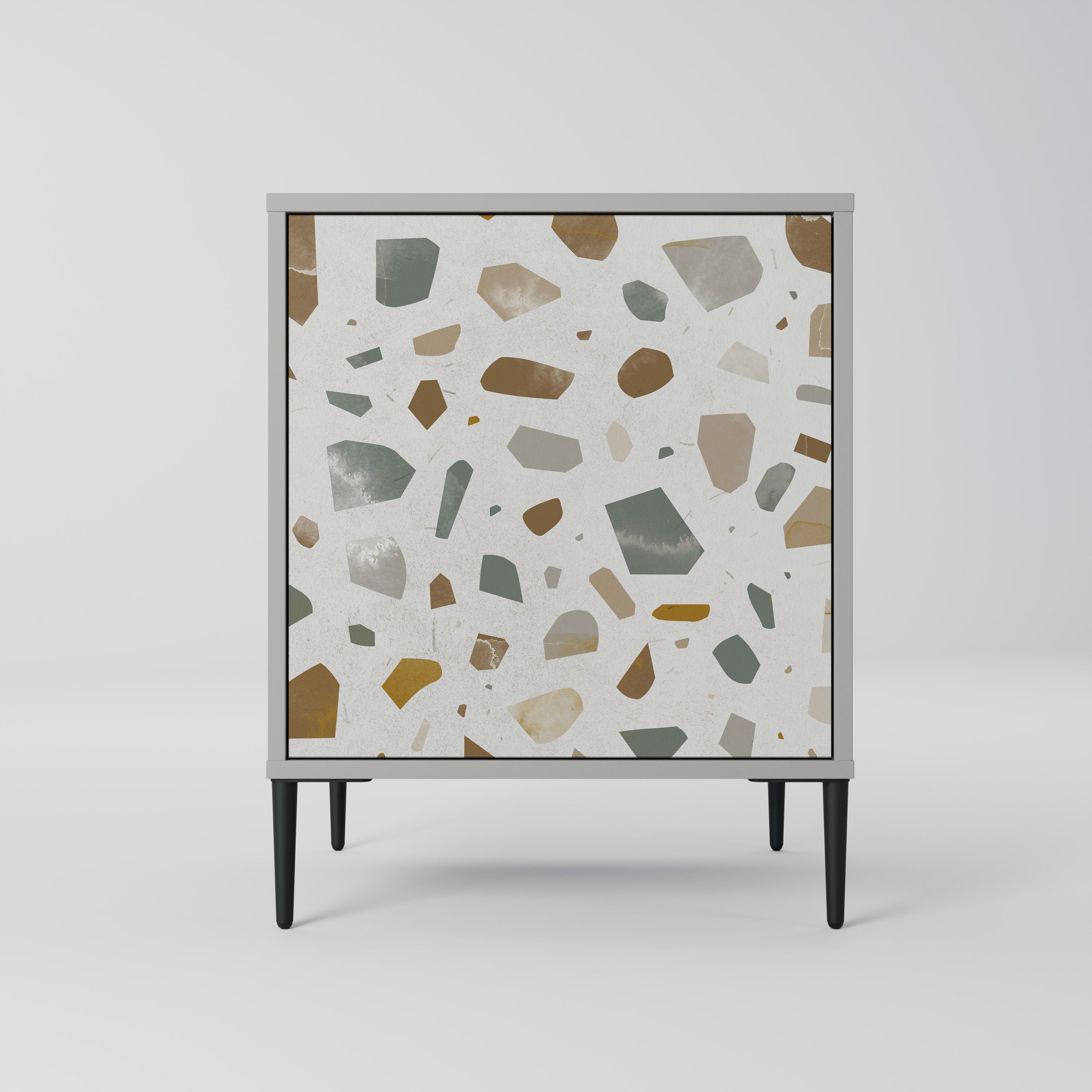 Aparador de 1 puerta PIECES OF TOMORROW en acabado gris