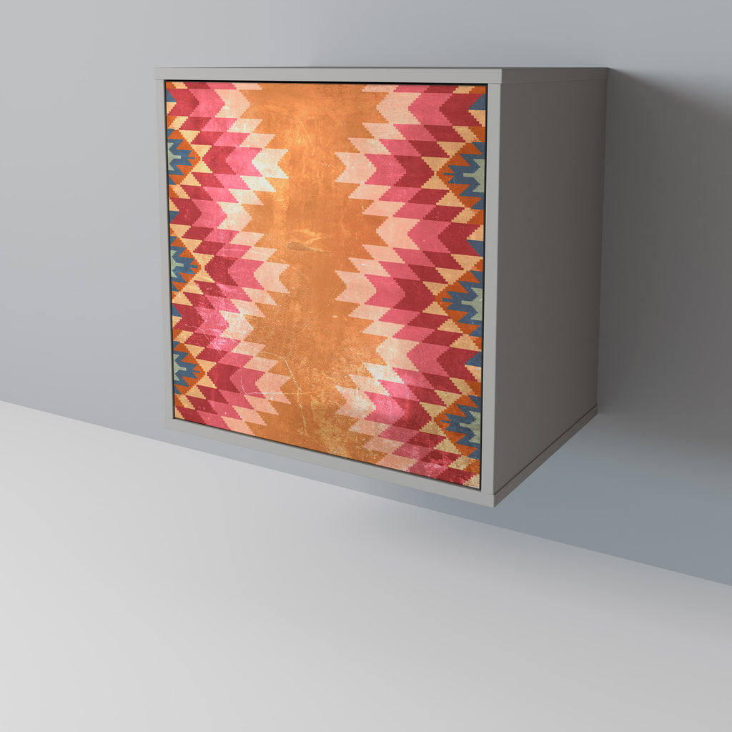 Aparador INDIAN FOLK de 1 puerta en acabado gris