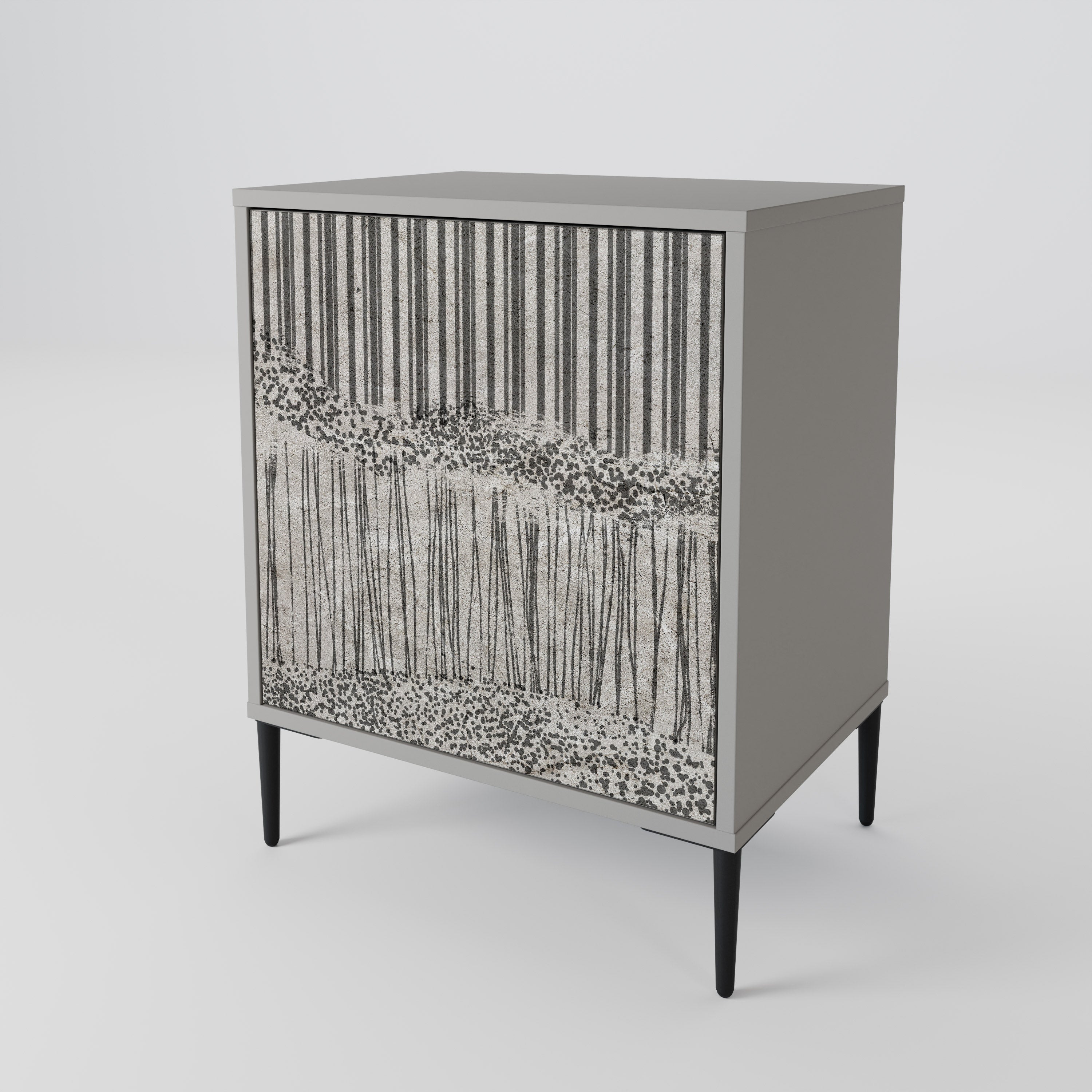 GRAIN LINES 1-Door Sideboard