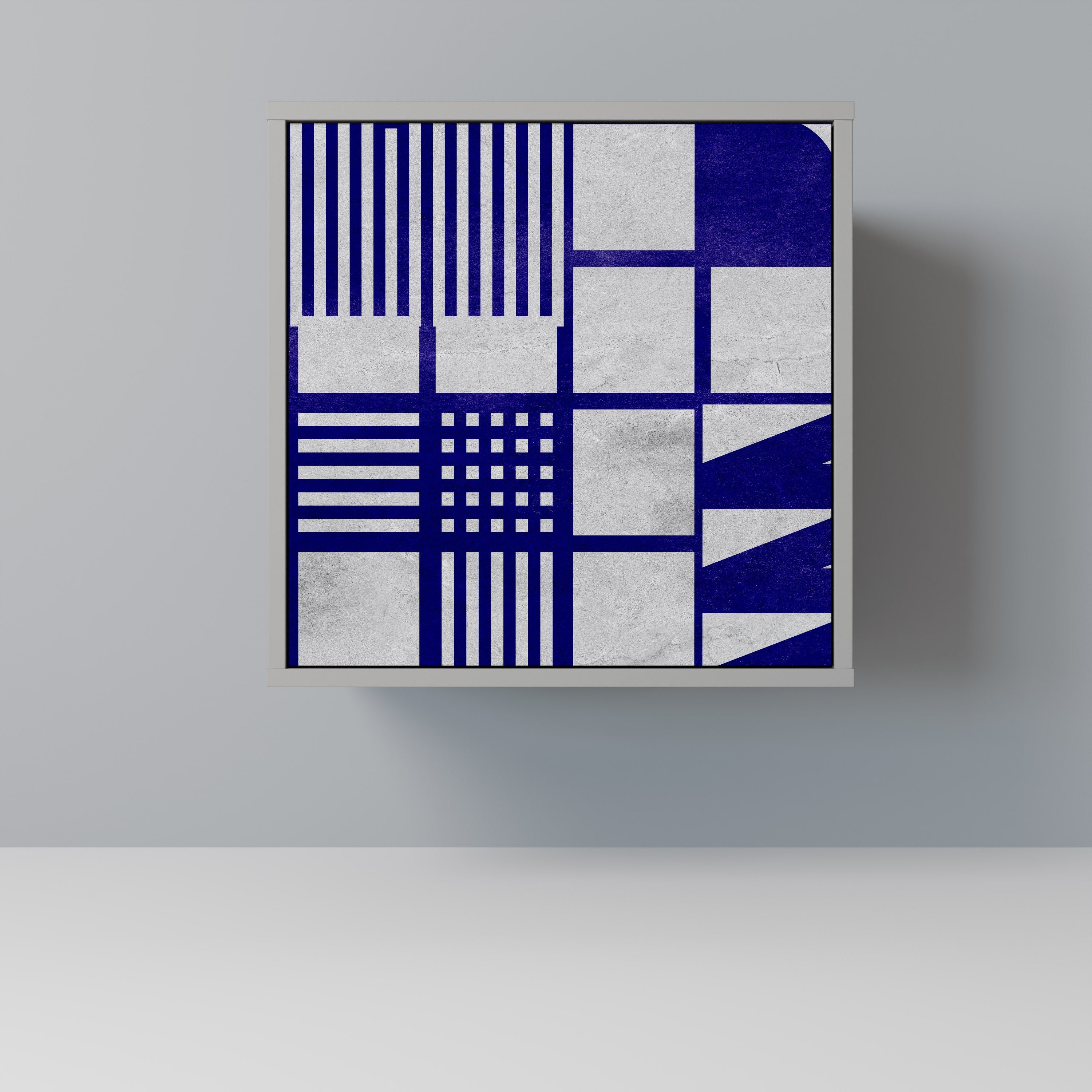 Aparador de 1 puerta THE RIGHT PLACES en acabado gris