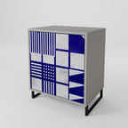 THE RIGHT PLACES Aparador de 1 Puerta en Acabado Gris