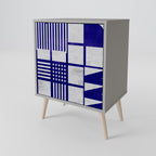 THE RIGHT PLACES Aparador de 1 Puerta en Acabado Gris