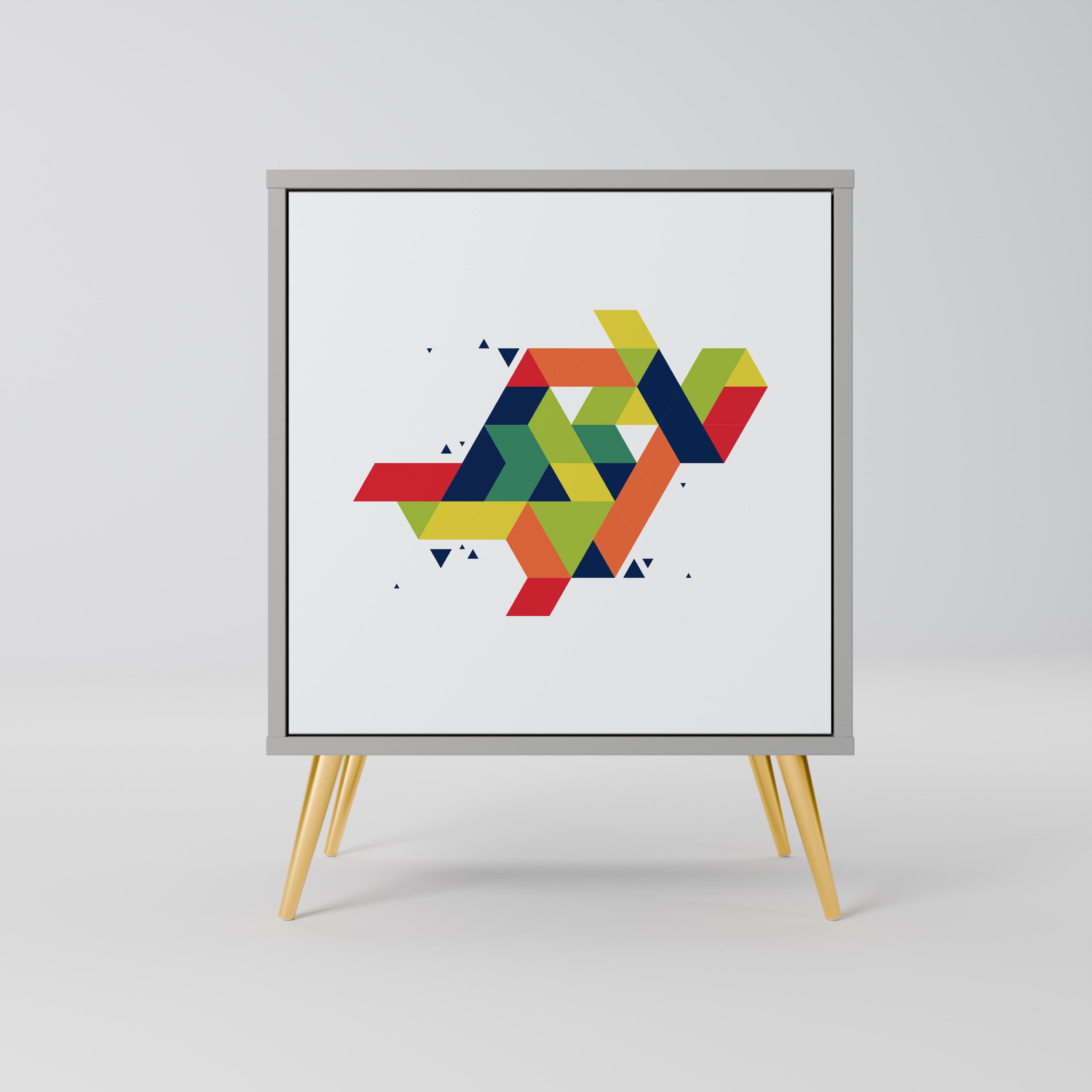 Aparador FUTURE SIGN de ​​1 puerta en acabado gris